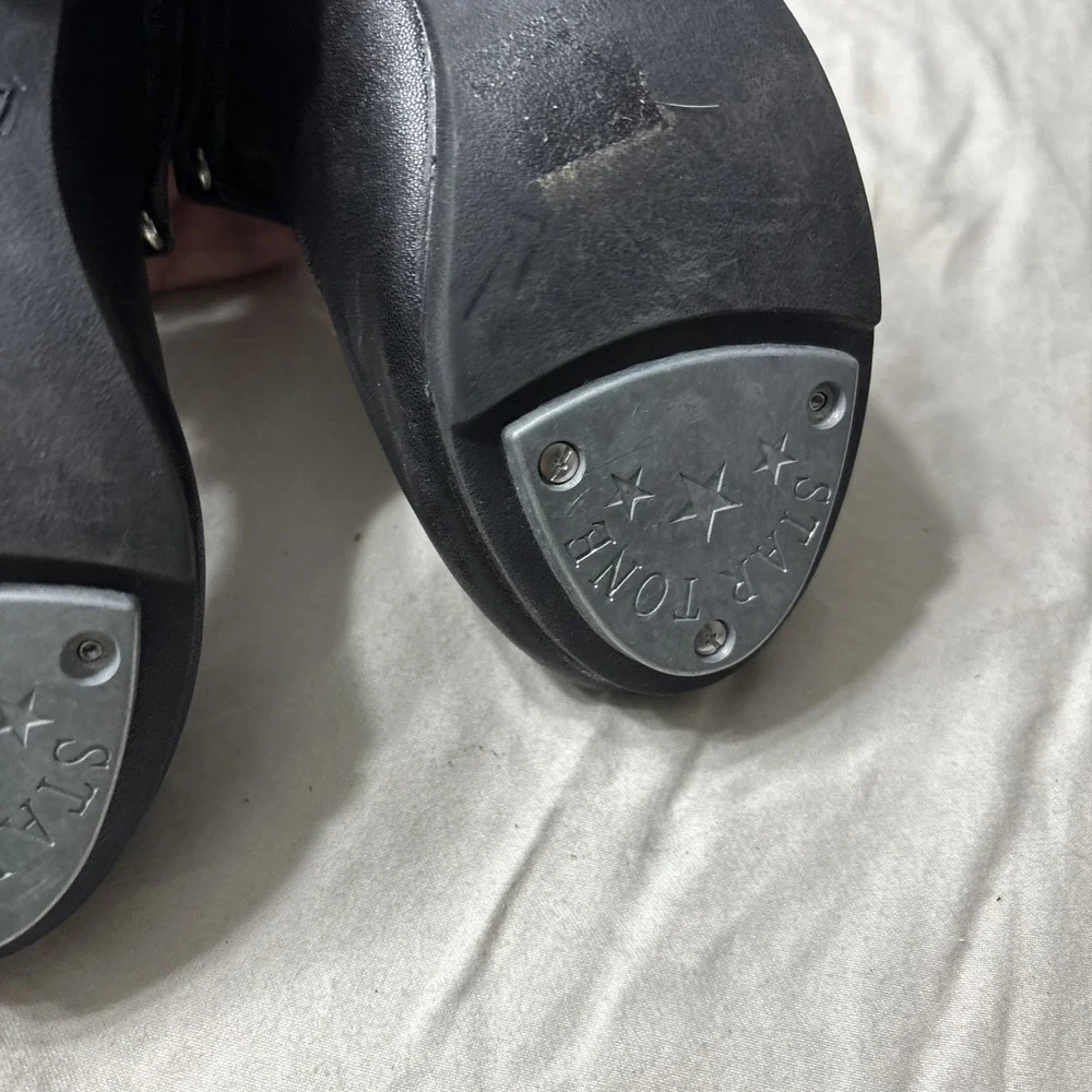 Dream Pairs Little Girl Tap Dance Shoes Mary Jane Easy Strap Black Size 13